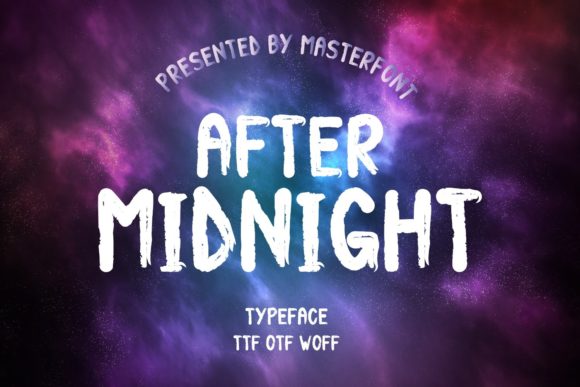 After Midnight: Elevating Your Brand Identity with a Bold Display Typeface