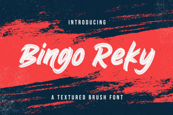 Bingo Reky: The Brushed Font for Joyful Designs