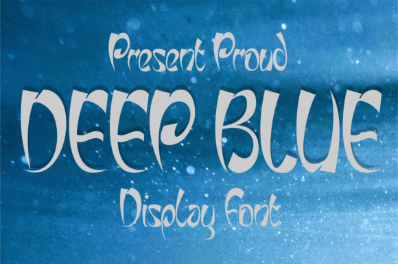 Deep Blue: A Quirky Font for Joyful Designs