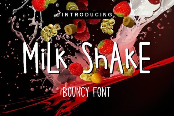 Milk Shake: The Bouncy Display Font That Brings Joy to Every Project