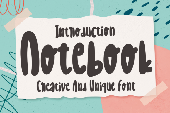 Notebook: A Whimsical Display Font for Bold Ideas
