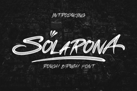 Solarona: The Bold Brushed Display Font That Commands Attention